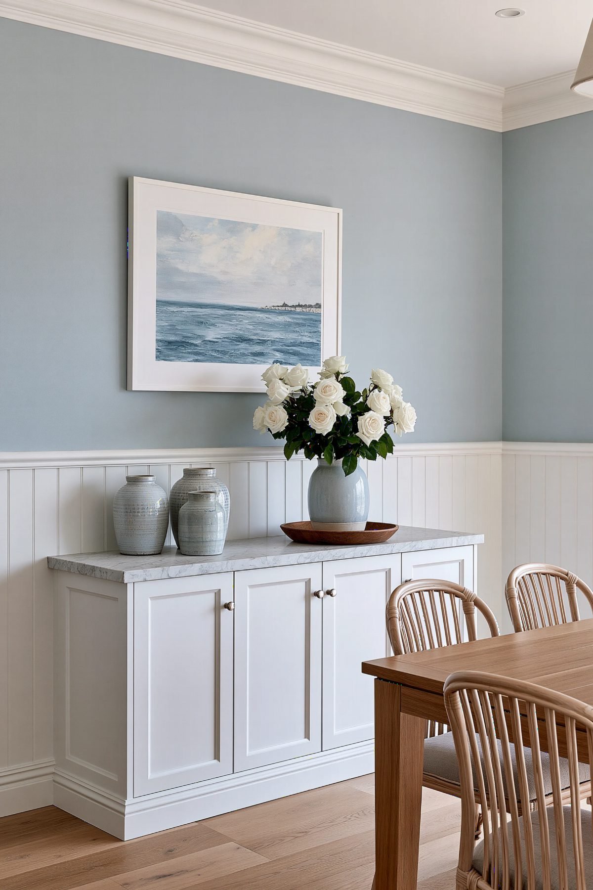 Glazed Ceramic and Marble Elegance