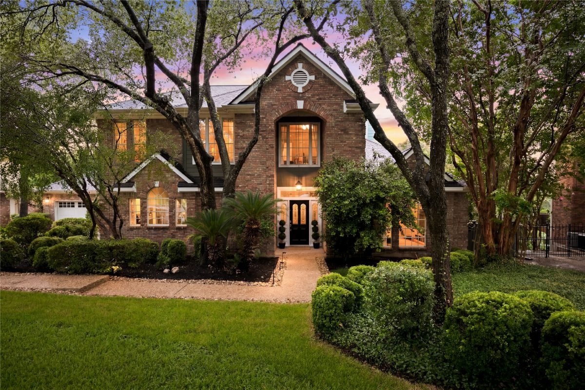 Red Brick Estate at Dusk