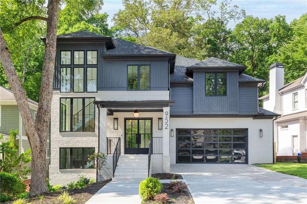Slate Gray and White Stone
