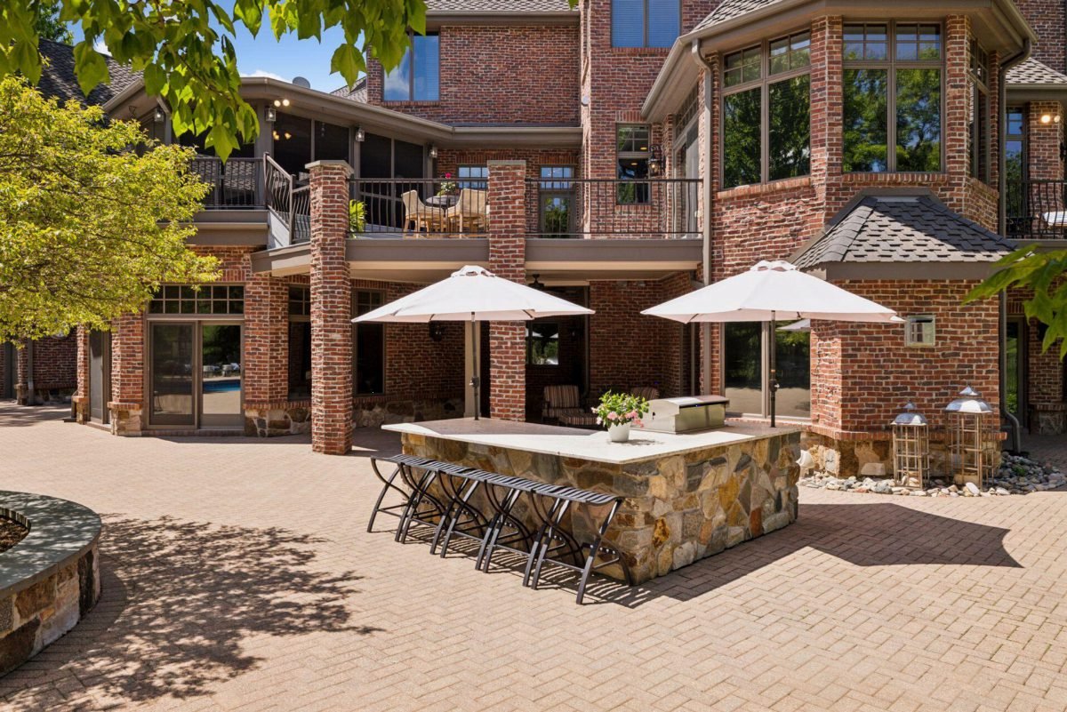 Brick and Stone Courtyard Oasis