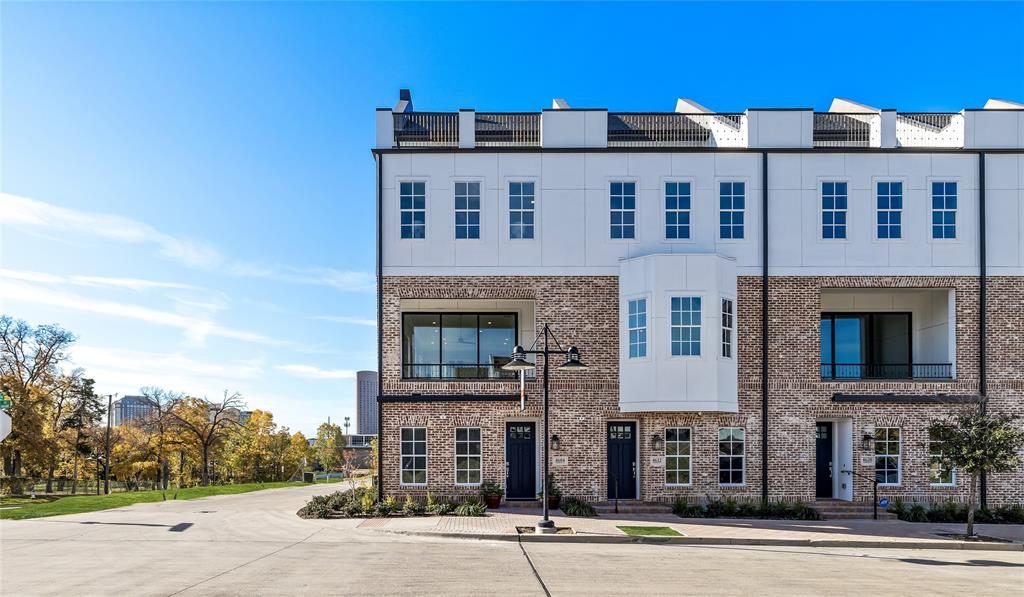 Brick and White Modern Townhomes