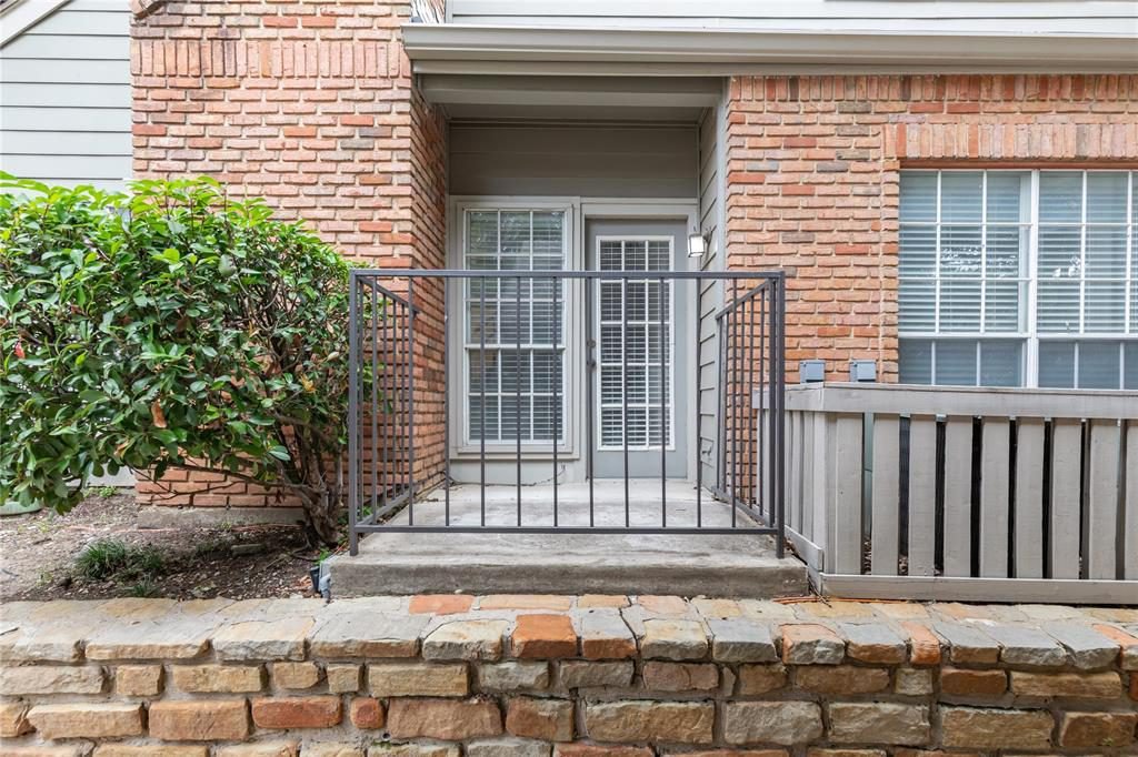 Weathered Brick and Stone Entry