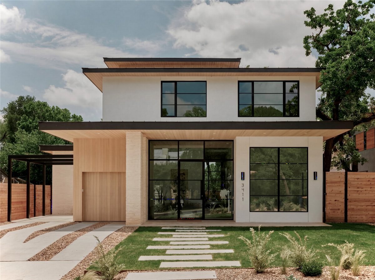 Modern White and Cedar Calm