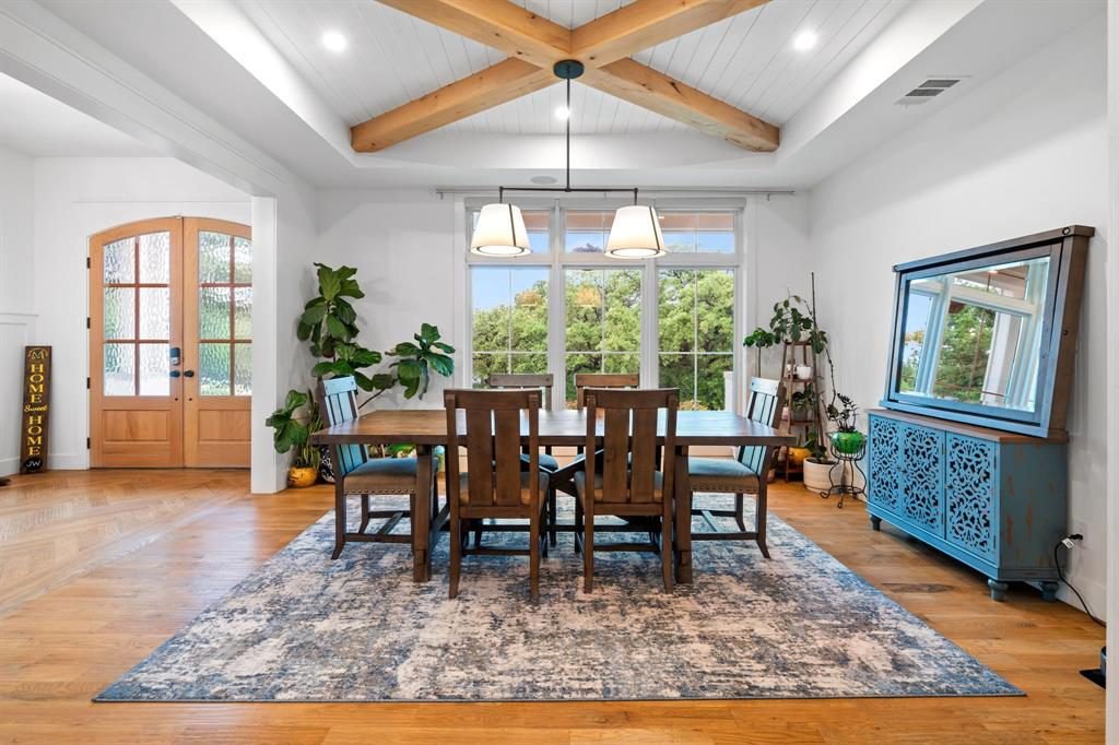 Natural Oak Under Vaulted Light