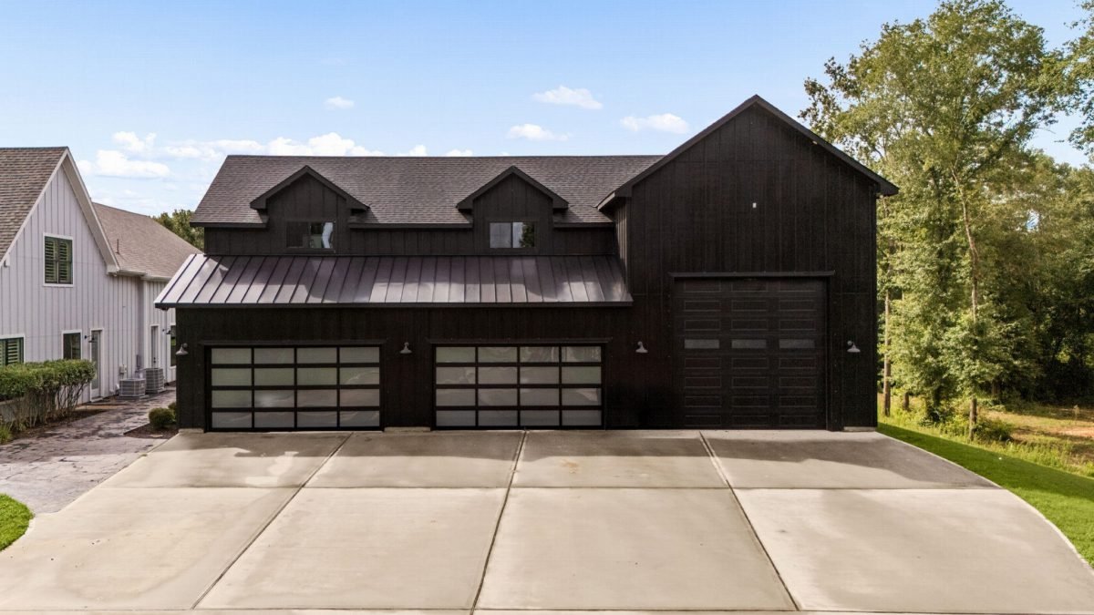 Charcoal Barn with Standing Seam
