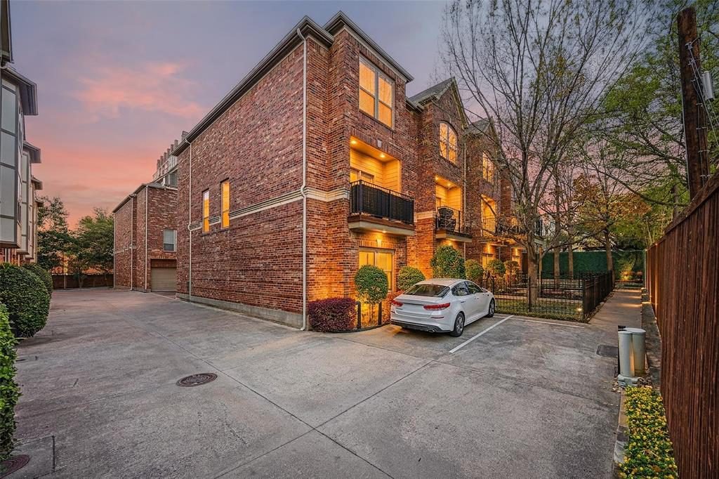 Glowing Brick Courtyard Retreat