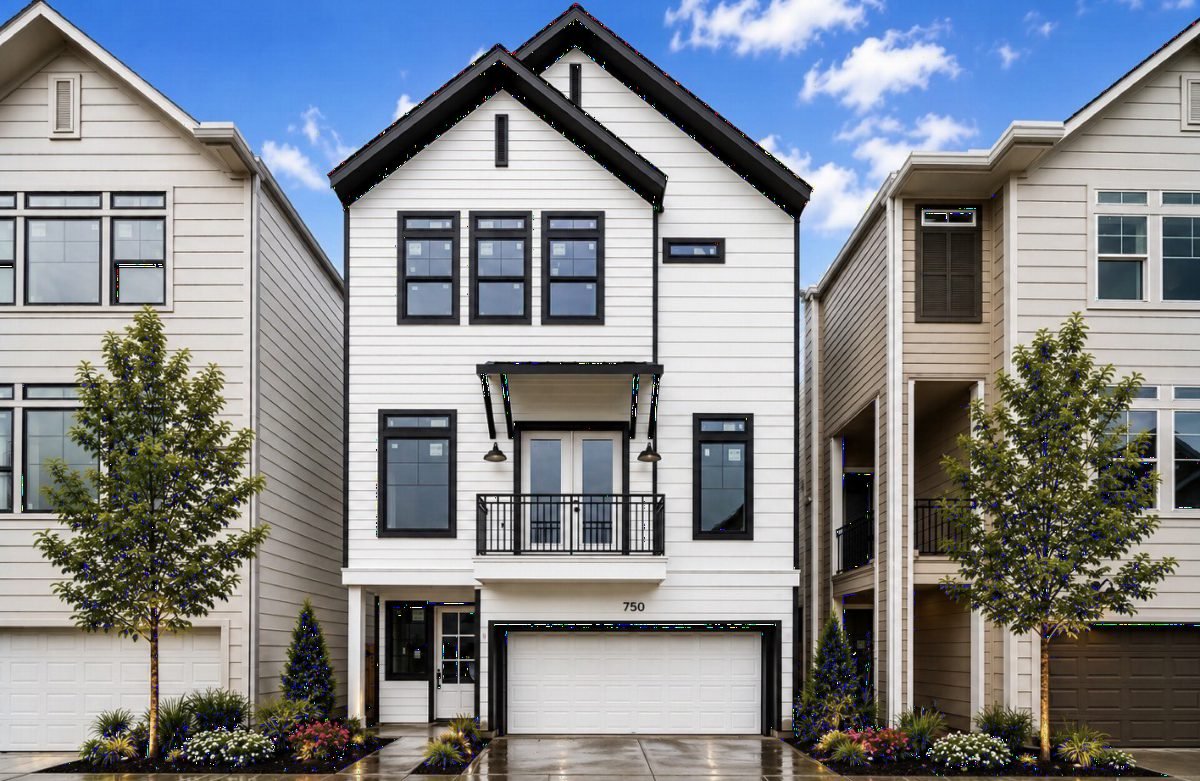 Sharp White and Black Facade