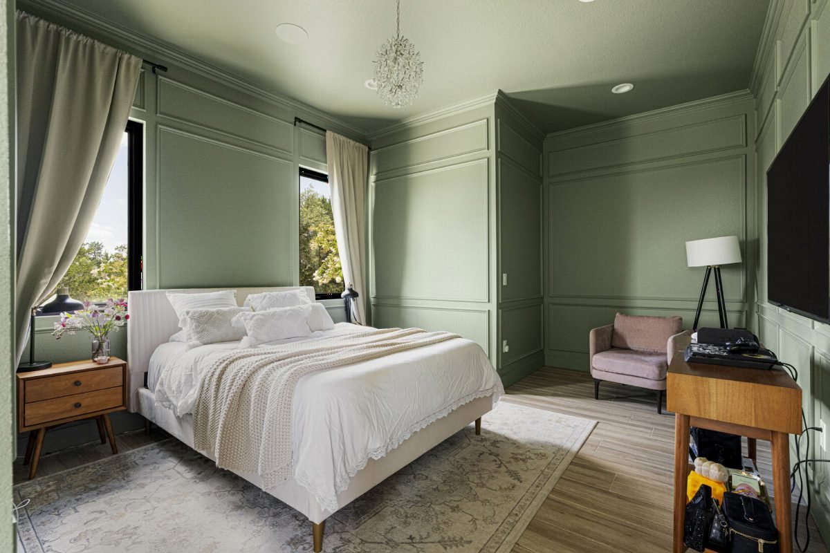 Sage Paneling with Cream Layers
