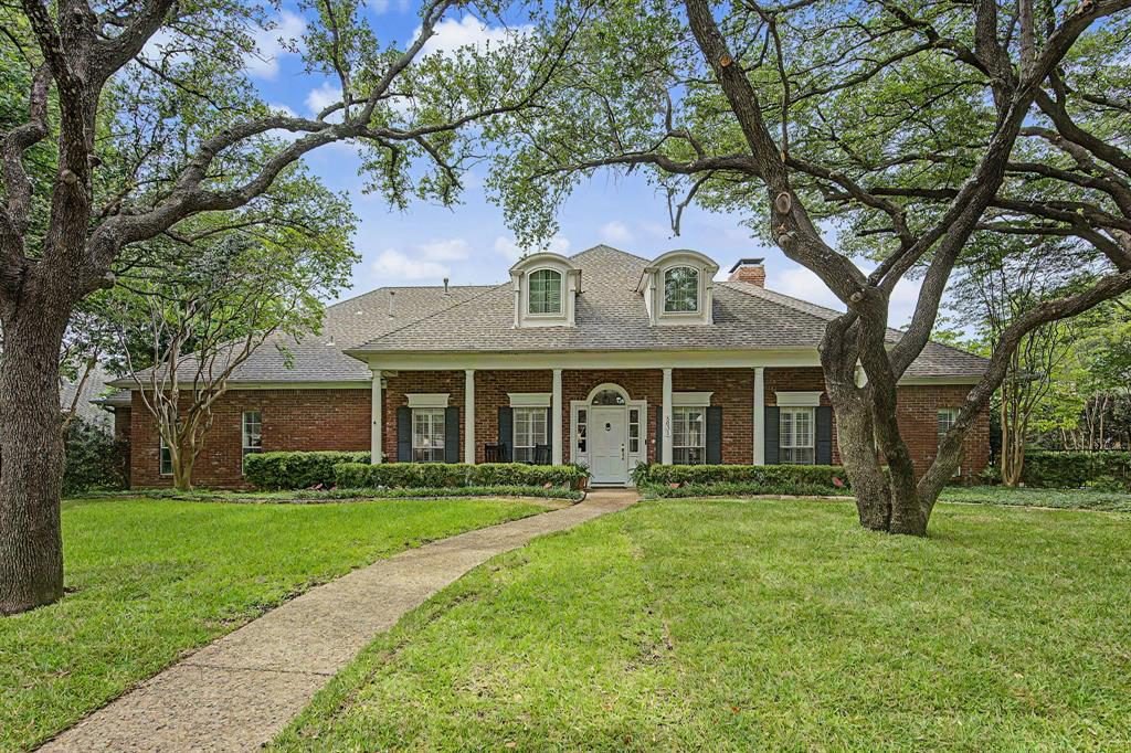 Red Brick and White Trim