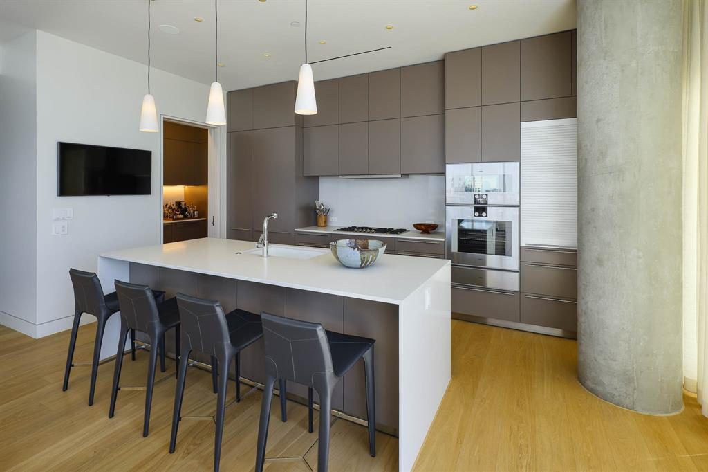 Sleek Slate Gray Kitchen