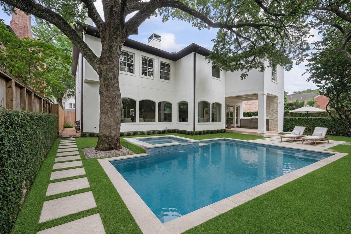 White Stucco Poolside Sanctuary