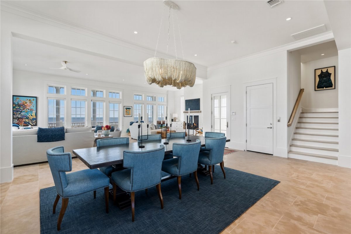 Powder Blue and Warm Wood