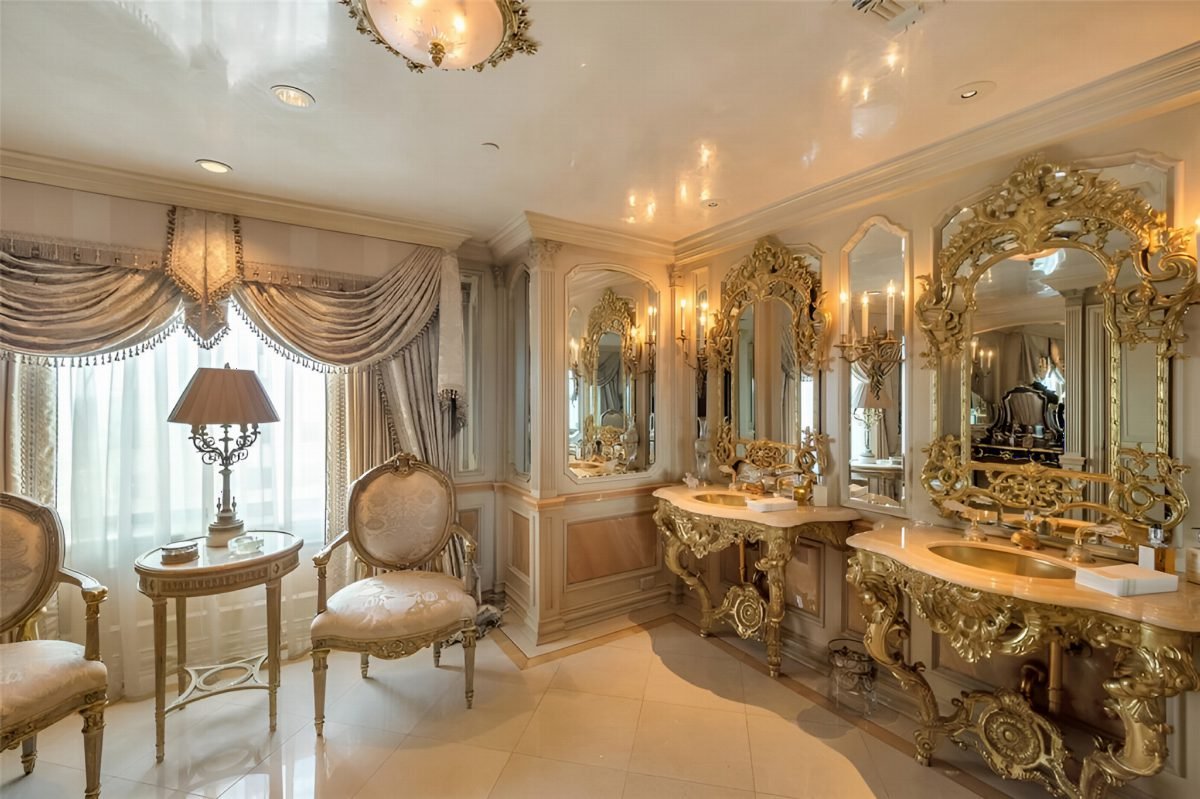 Gilded Marble Vanity Retreat