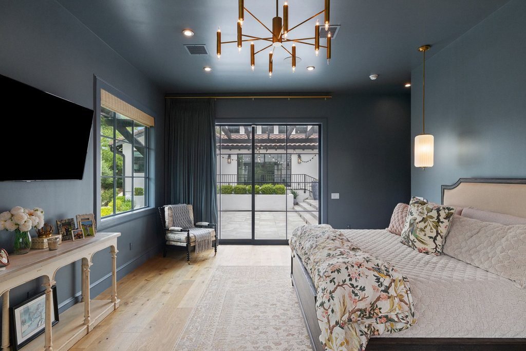 Slate Blue Calm with Brass