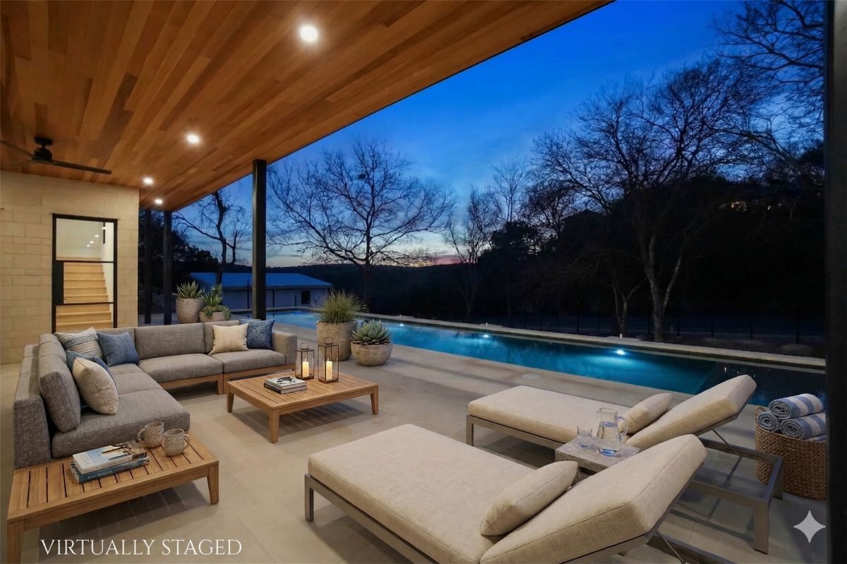 Cedar Canopy Evening Pool