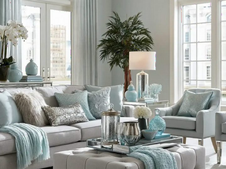 7 Serene Light Blue and Grey Living Room Ideas for 2026