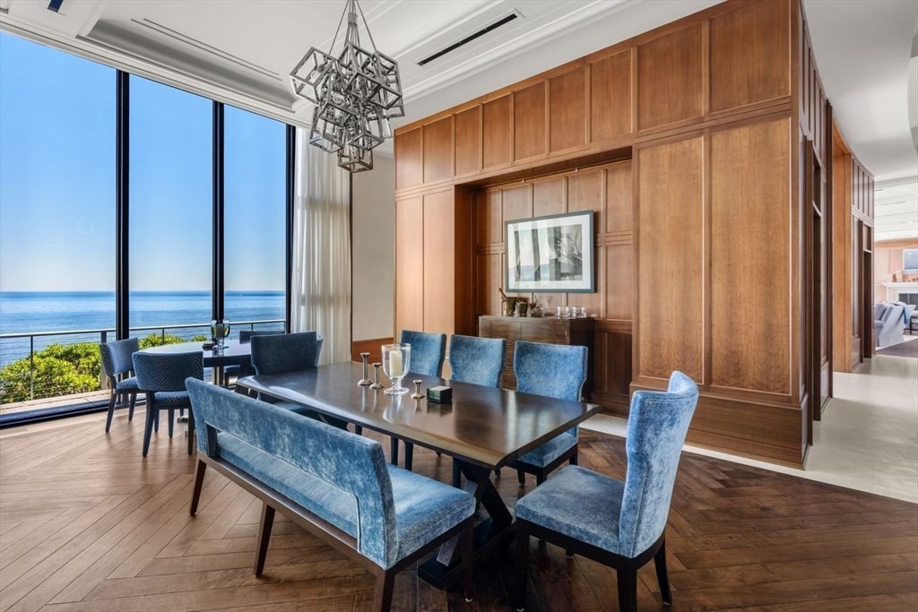 Velvet Blue and Rich Wood
