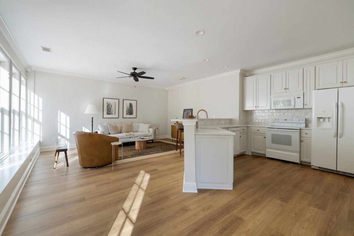 Open Plan White and Wood