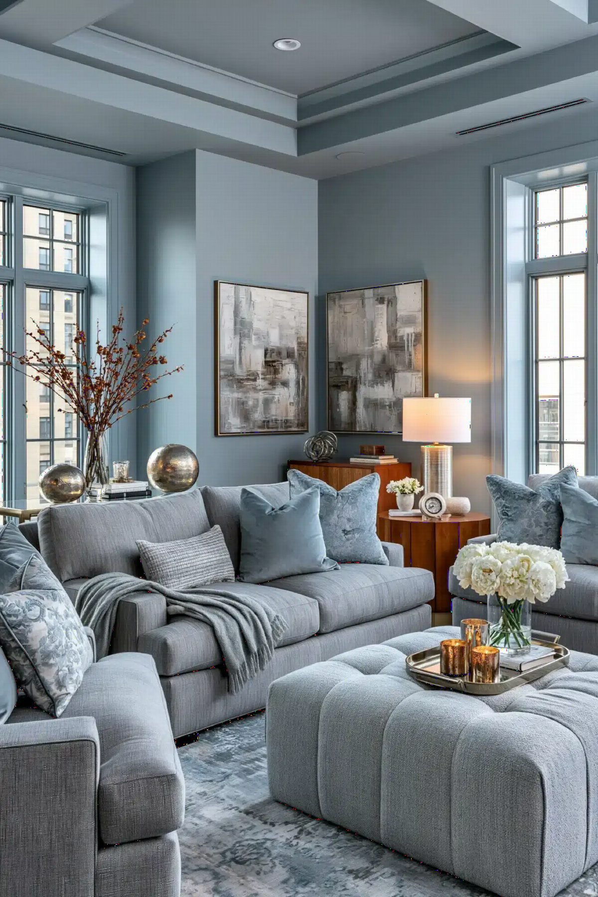 Slate Blue and Grey Elegance