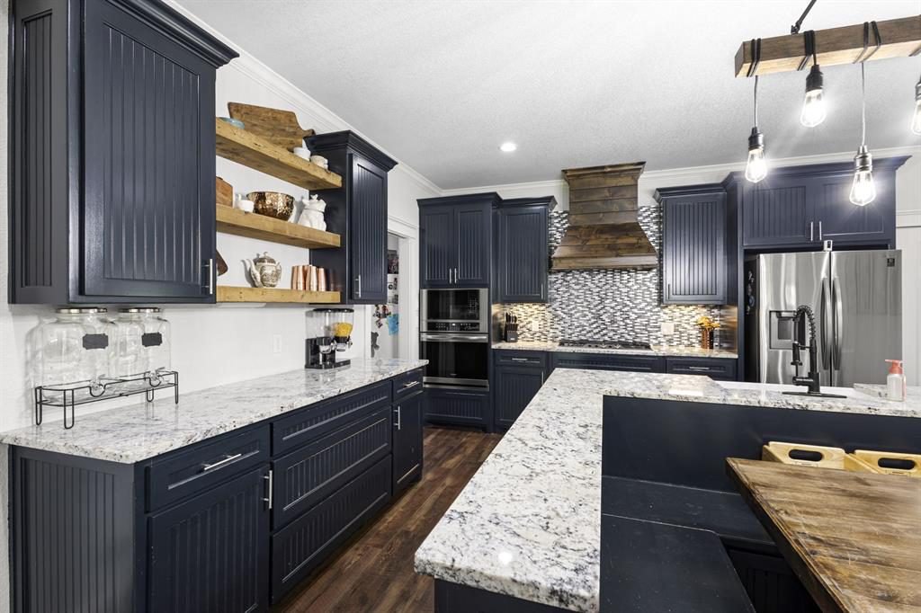 Midnight Blue and Reclaimed Wood