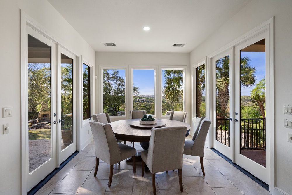 Coastal Glass Dining Retreat