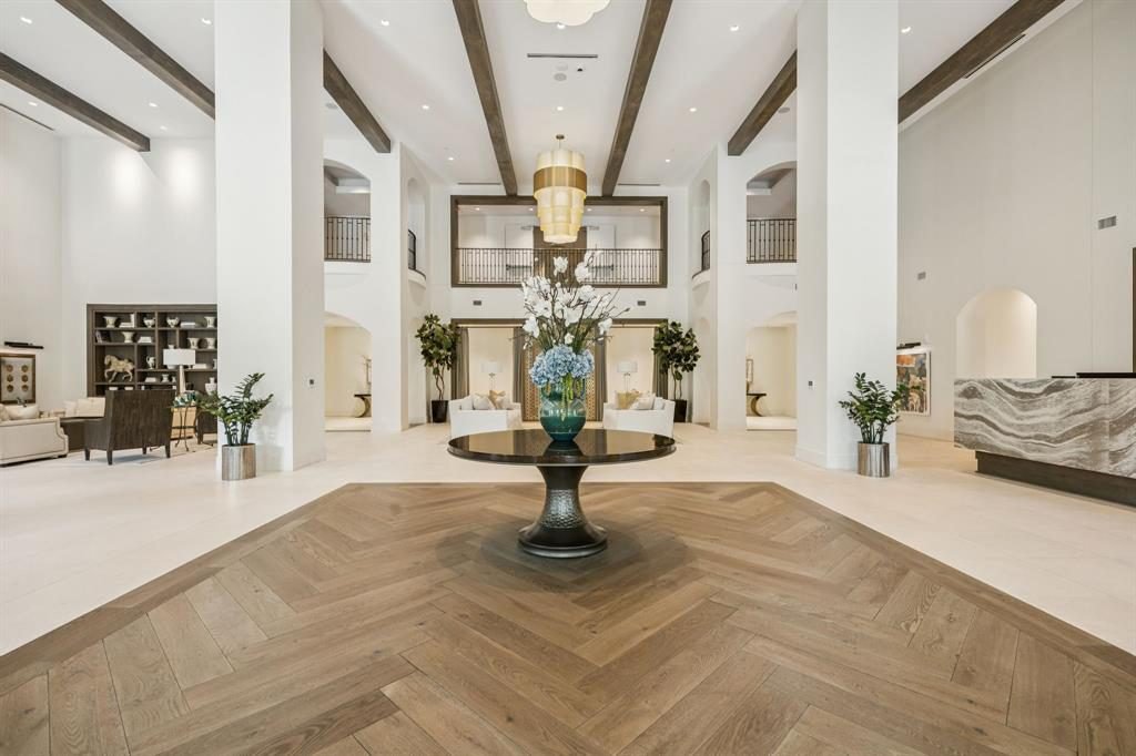 Herringbone Oak and Dark Beams