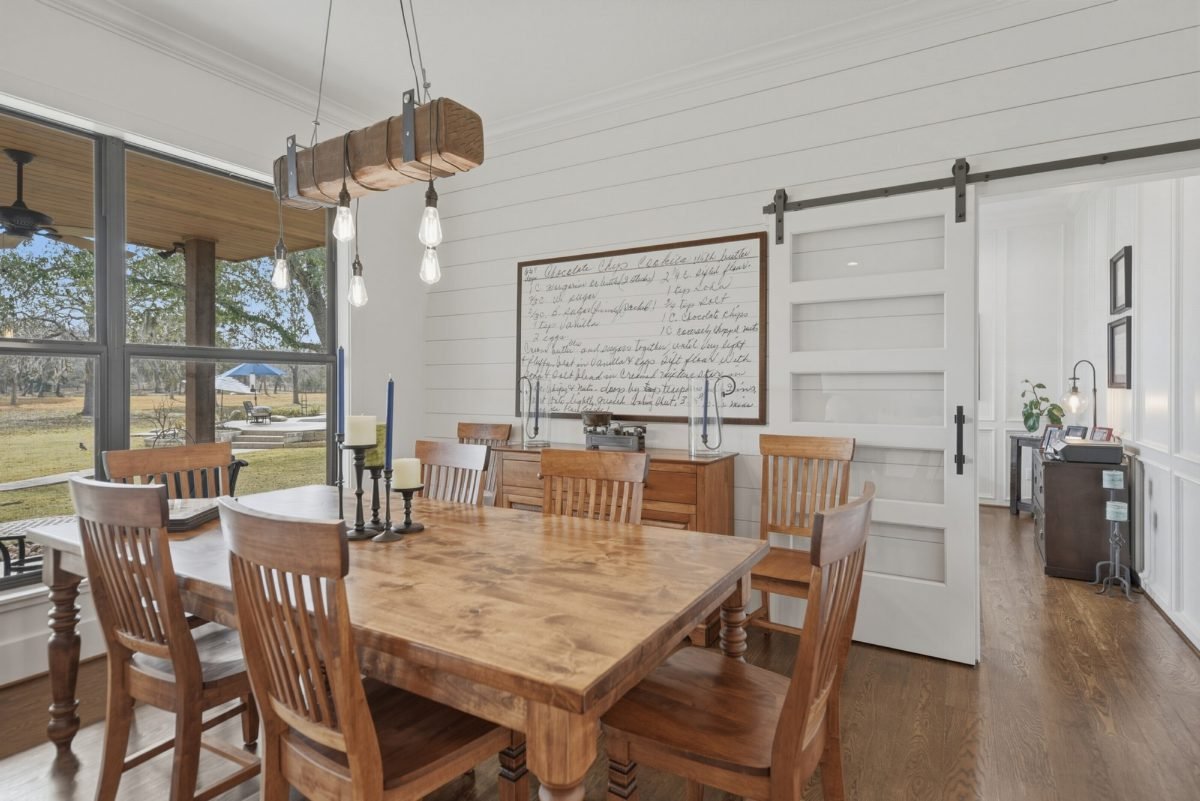 Rustic Walnut Farmhouse Elegance