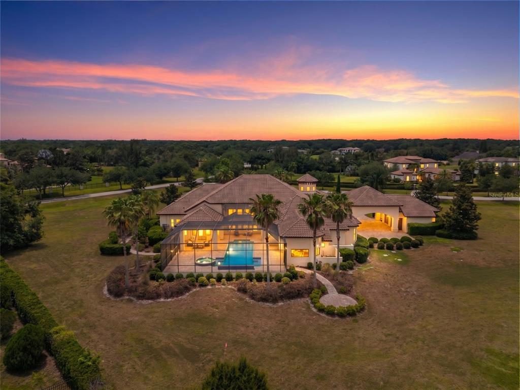 Golden Dusk Pool Retreat
