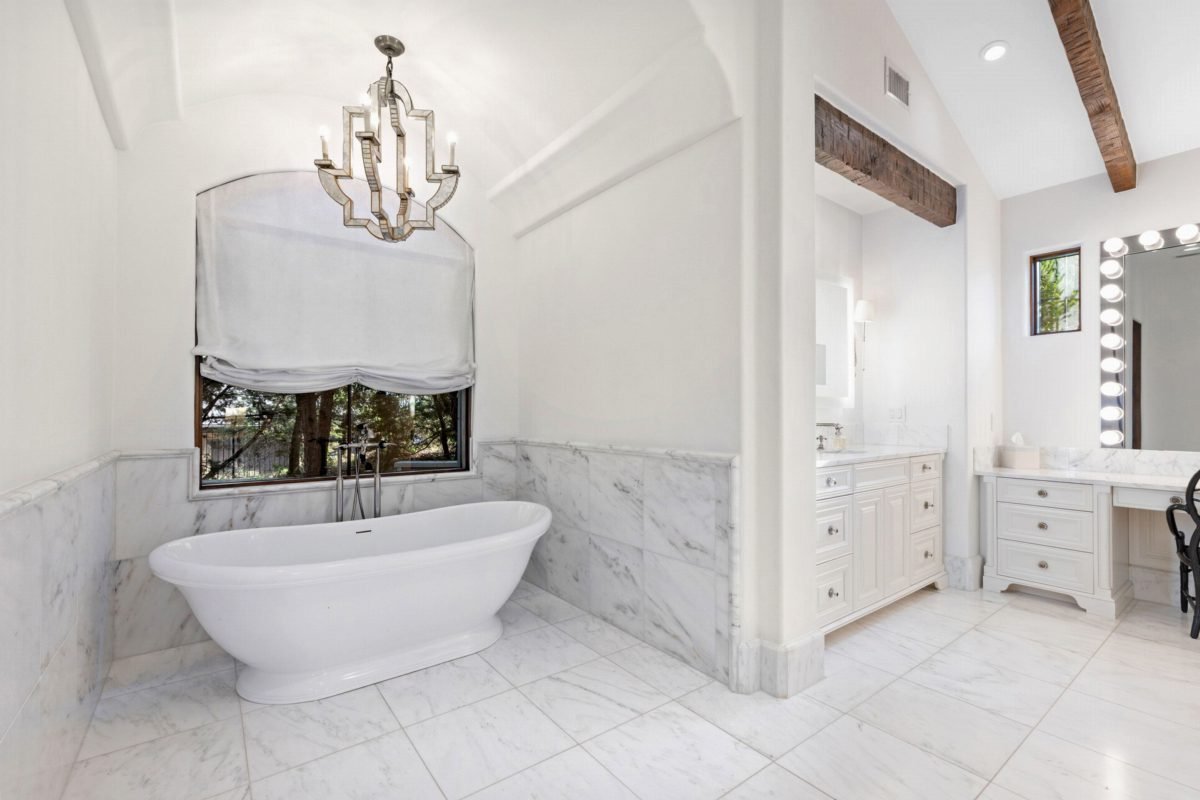 Carved Marble and Vintage White
