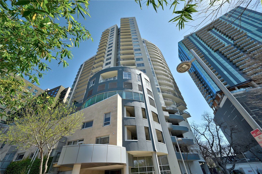Curved Concrete and Glass Towers