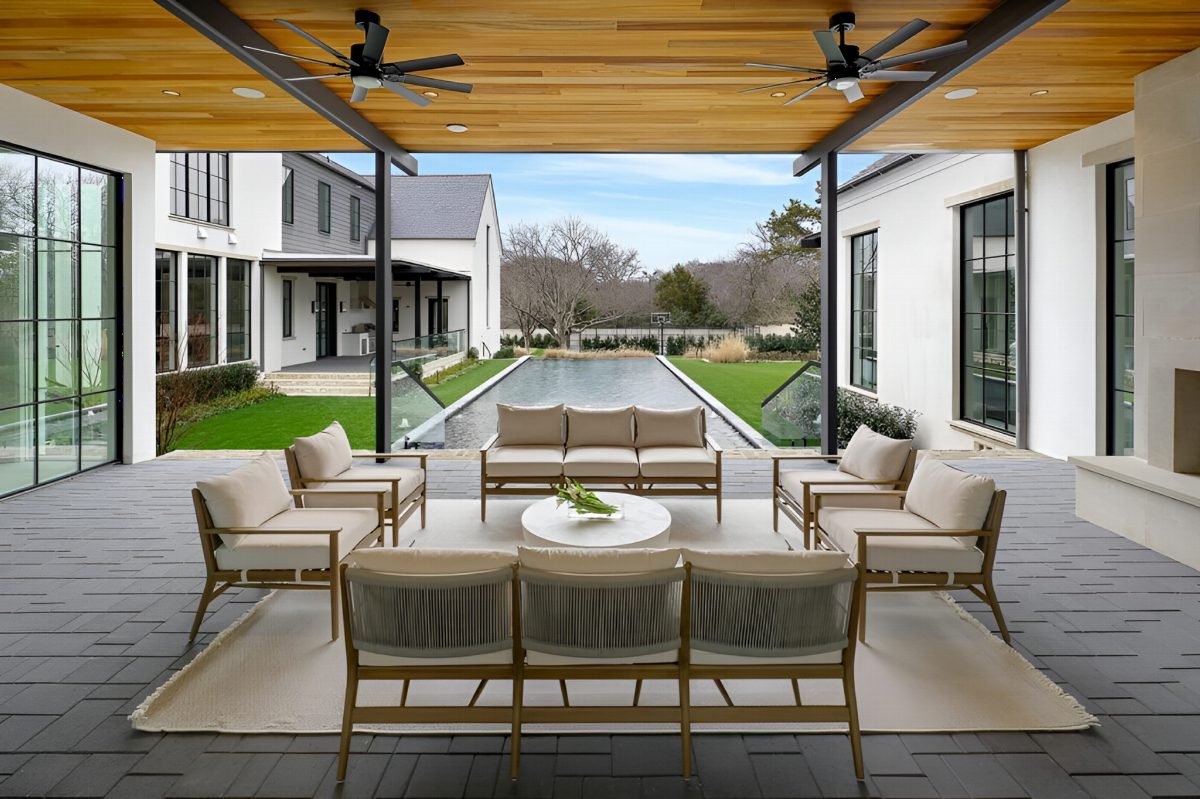 Cedar Canopy and Slate Terrace