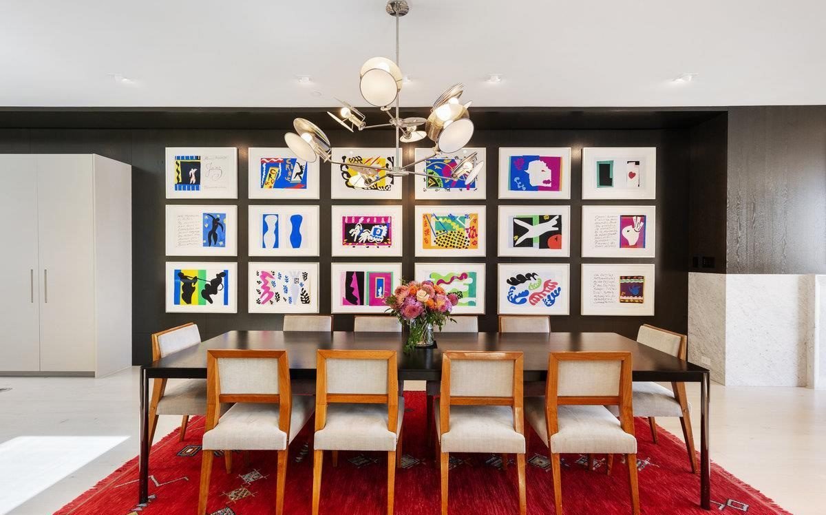 Vibrant Art Meets Mid-Century Wood