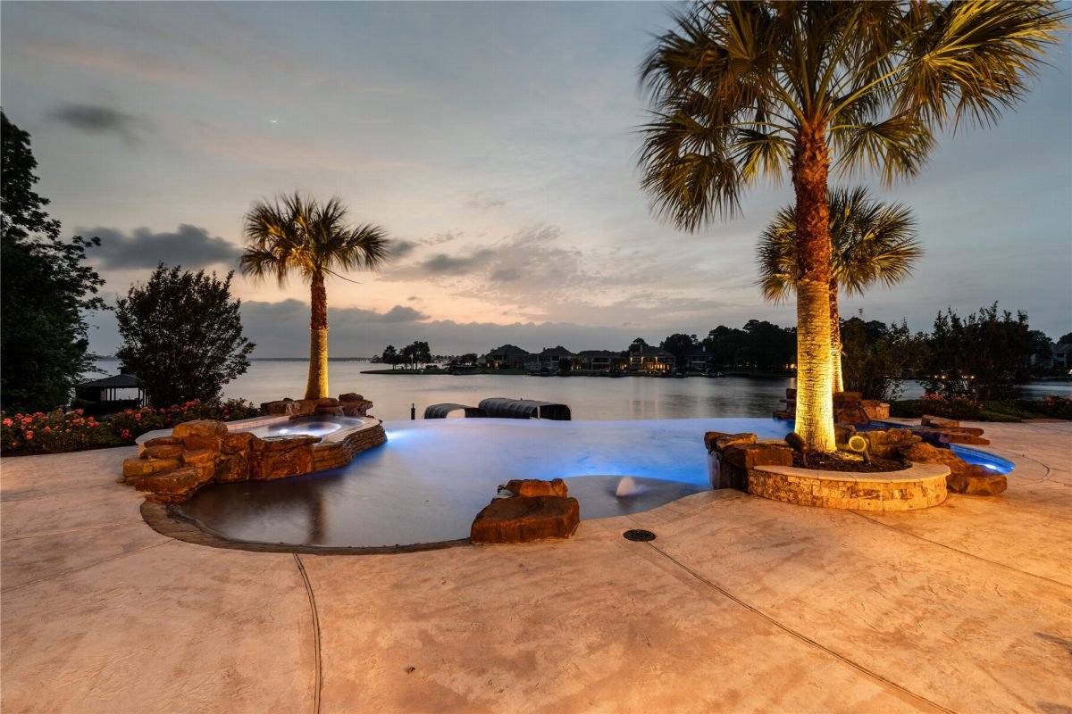 Glowing Rock Island Pool