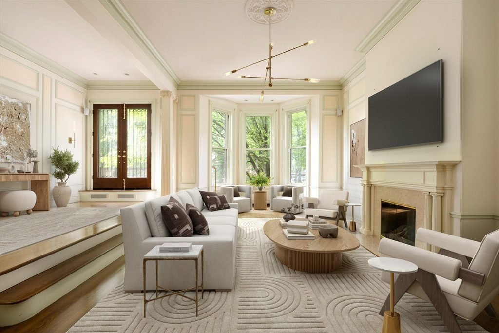Soft Ivory and Walnut Elegance