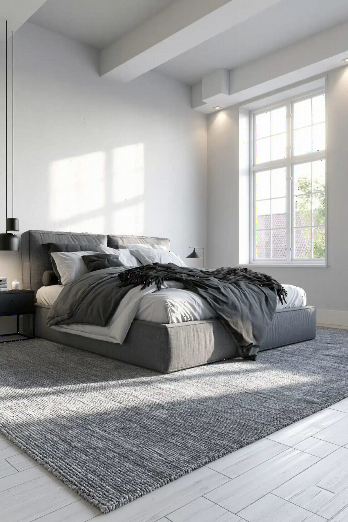 Plastered Grey and Crisp White