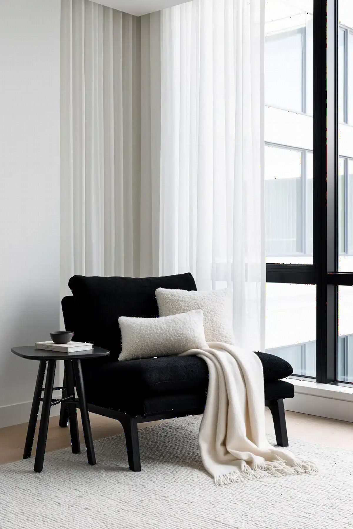 Midnight Velvet and Sheer Linen