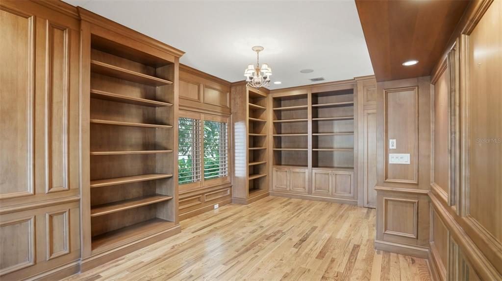 Honey Oak Built-In Library