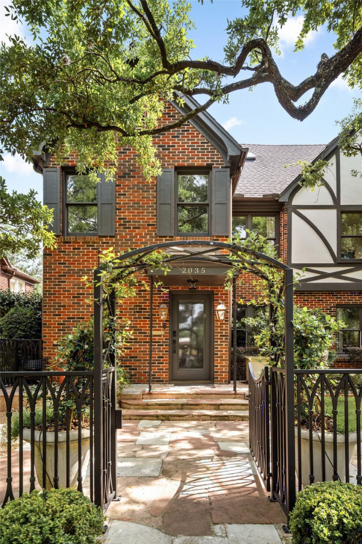 Garden Gate Brick Entrance