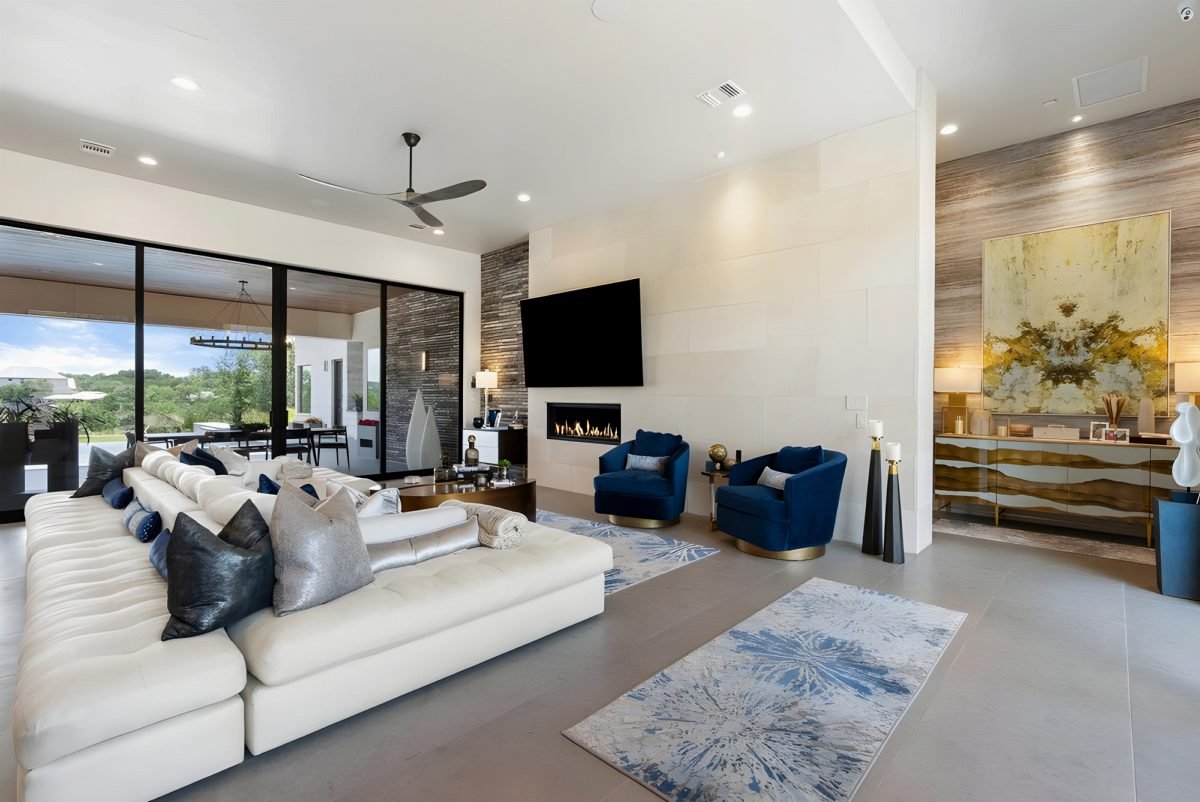 Coastal Calm with Navy Accents