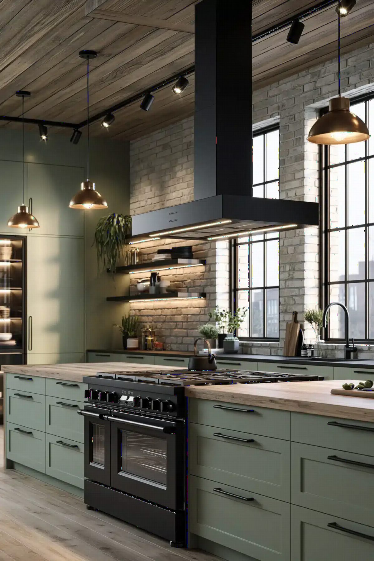 Sage Shaker with Industrial Brass