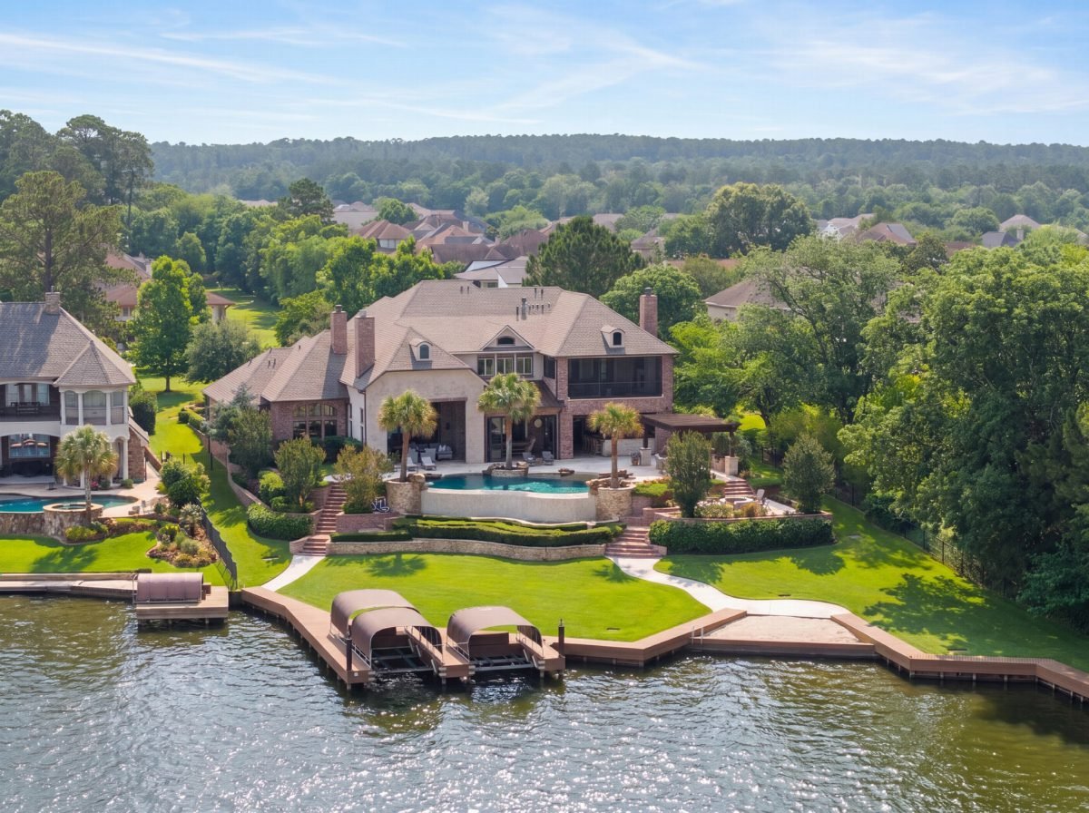 Brick Estate Meets Lake