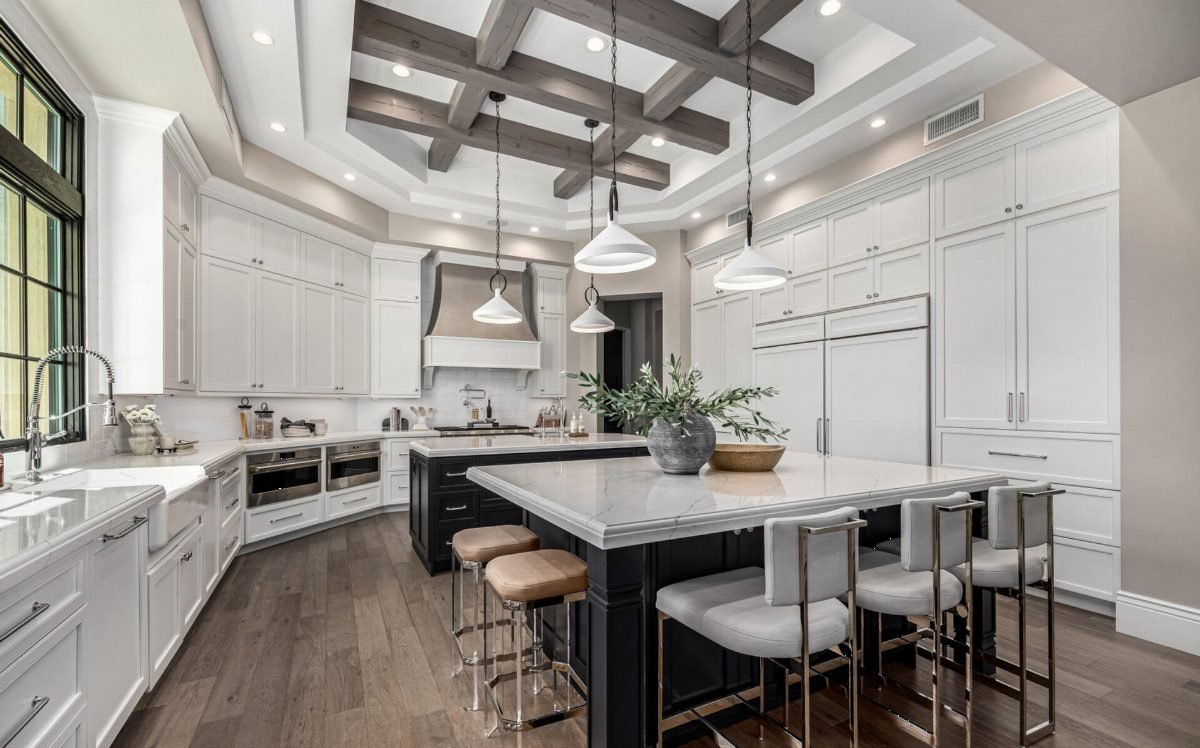 Dark Beams Over White Shaker