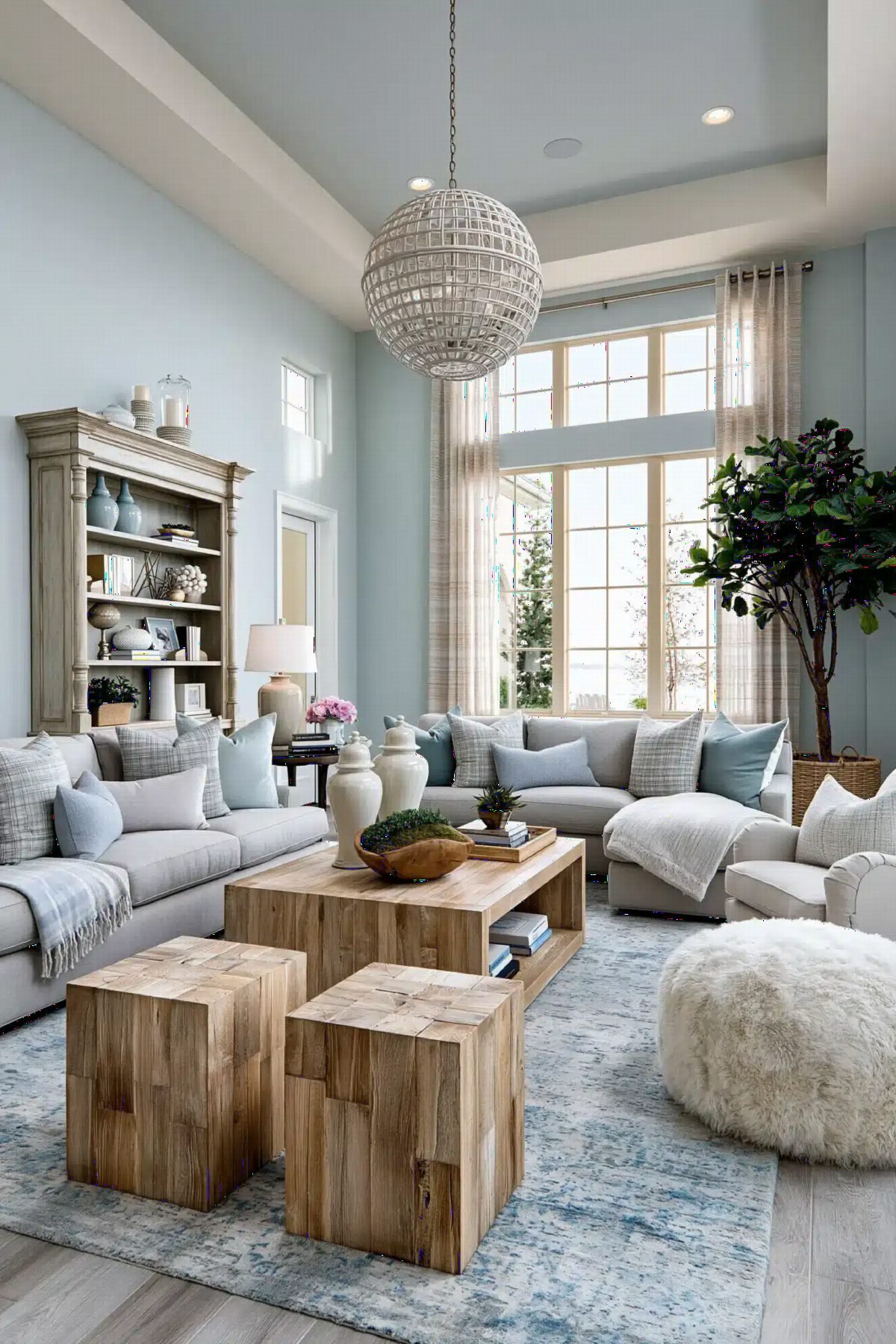 9 Elegant Light Blue and Grey Living Room Ideas for 2026