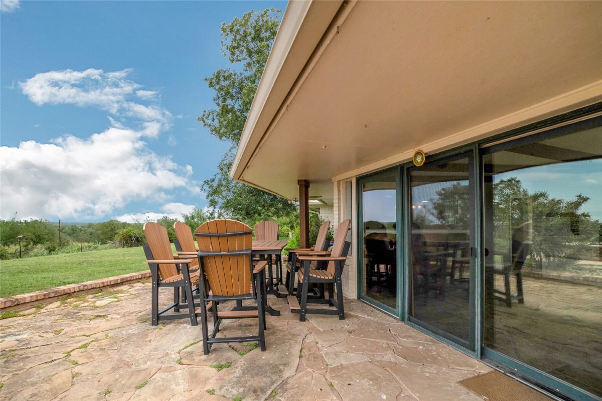 Patio Adirondacks and Flagstone