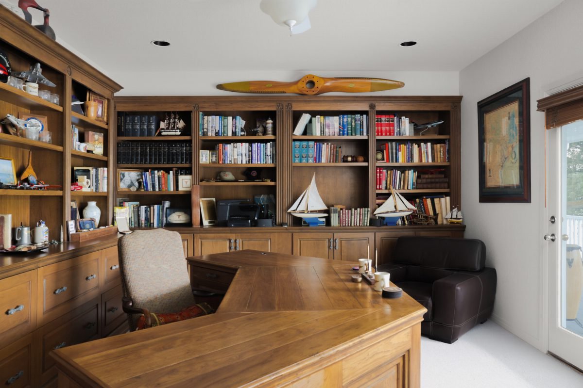 Walnut Library and Desk