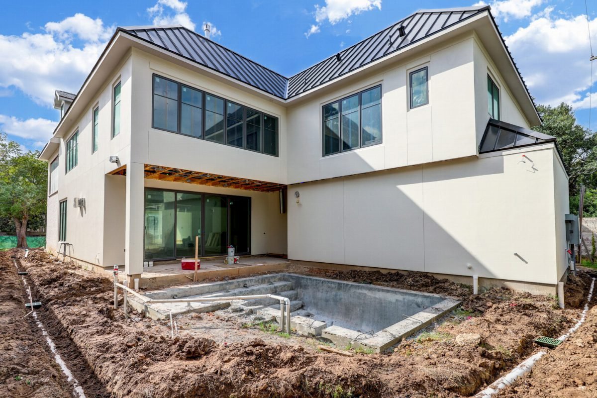 Modern Oasis Under Construction