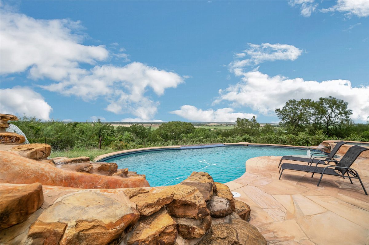 Rustic Riverstone Pool Retreat