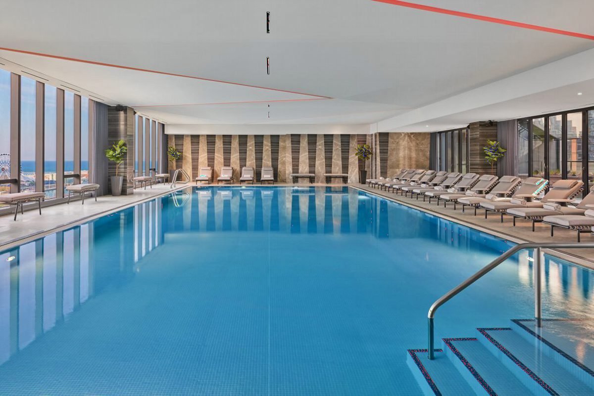Indoor Aquatic Oasis in Gray