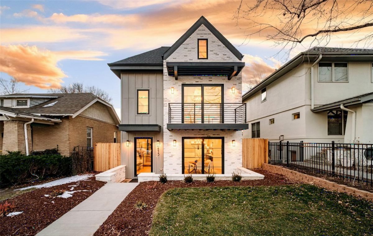 Gray Siding and Stone Accents