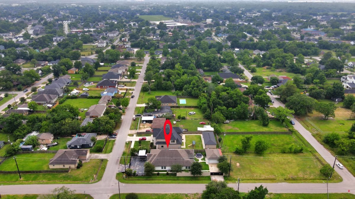 Aerial View of Suburban Grid